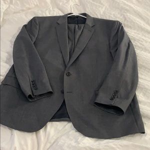 J. Crew worsted wool suit in charcoal 48R.